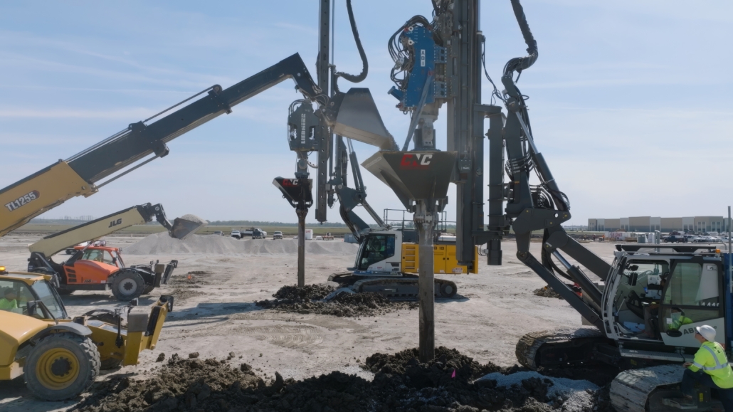 CNC Foundations Ground Improvement Installation soil improvement for construction